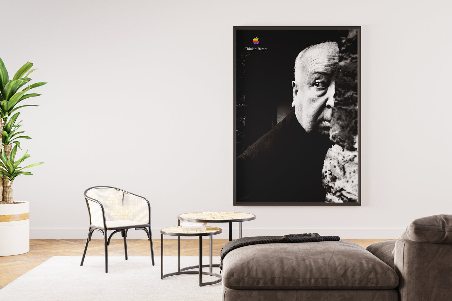 Apple Alfred Hitchcock Poster