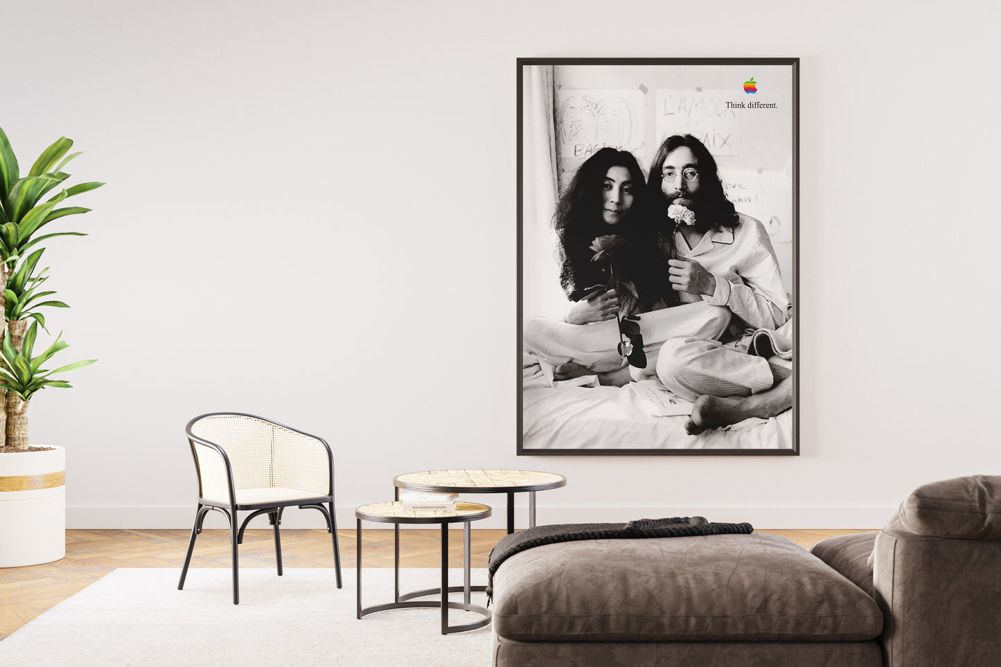 Apple John Lennon and Yoko Ono Poster