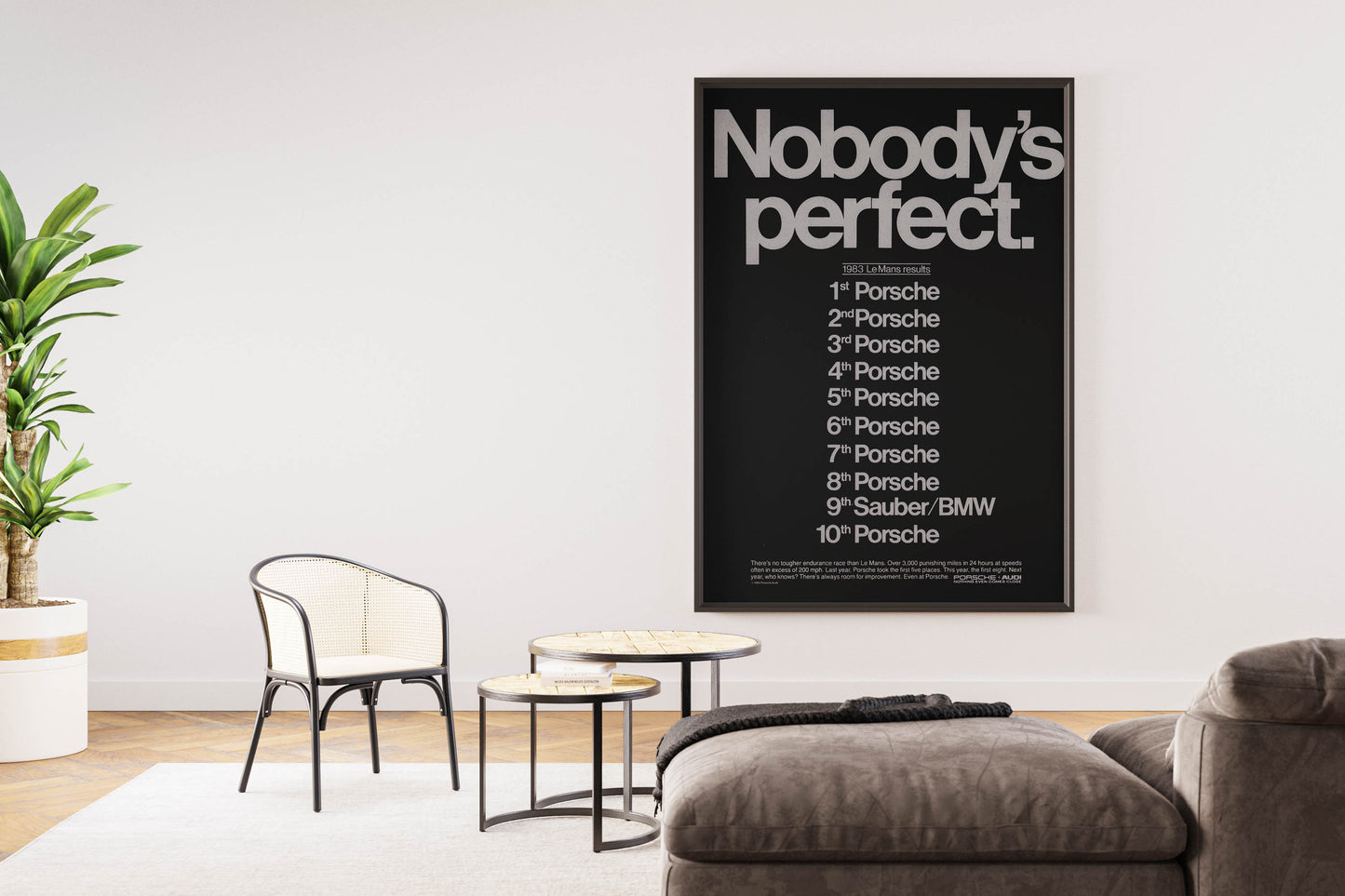 Porsche "Nobody's Perfect" Poster