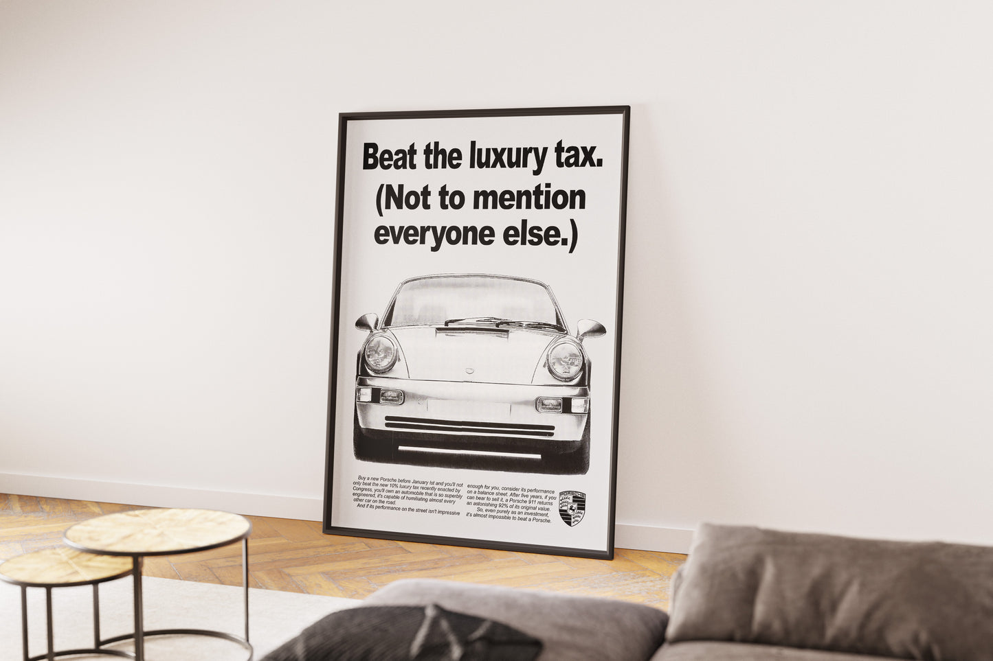 Porsche "Beat The Luxury Tax" Poster