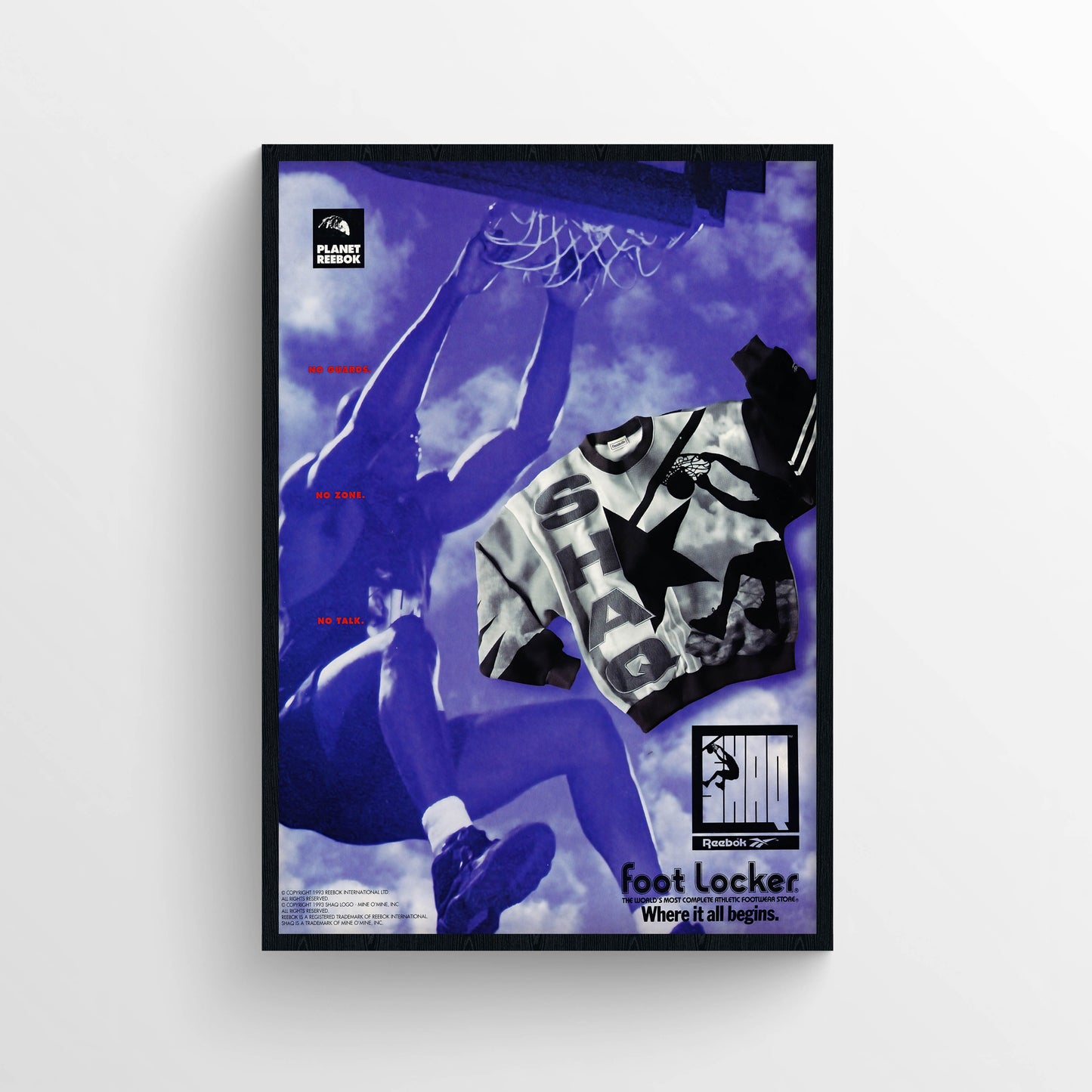 Reebok Shaq 1993 Poster