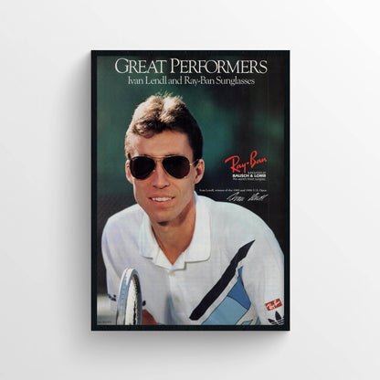 Ray Ban Ivan Lendl Poster