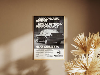 Alfa Romeo Giulietta Poster
