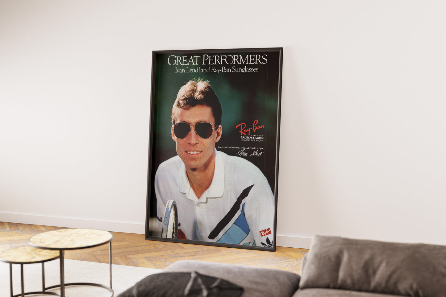 Ray Ban Ivan Lendl Poster