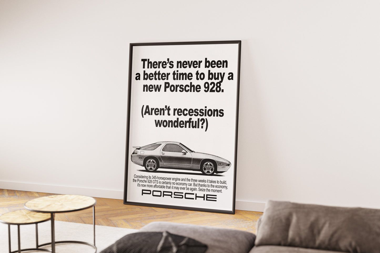Porsche "There's Never Been A Better Time To Buy A New Porsche 928" Poster